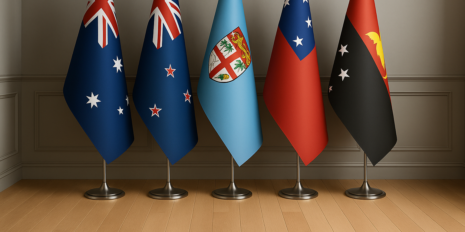 Oceania Indoor Flags