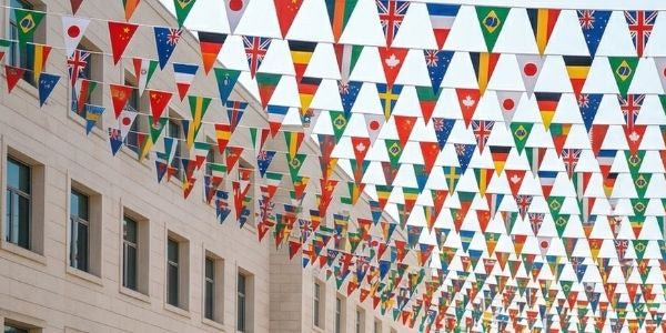 Premium Triangular Country Bunting Flags – Classic Pennant Style from 206 Countries