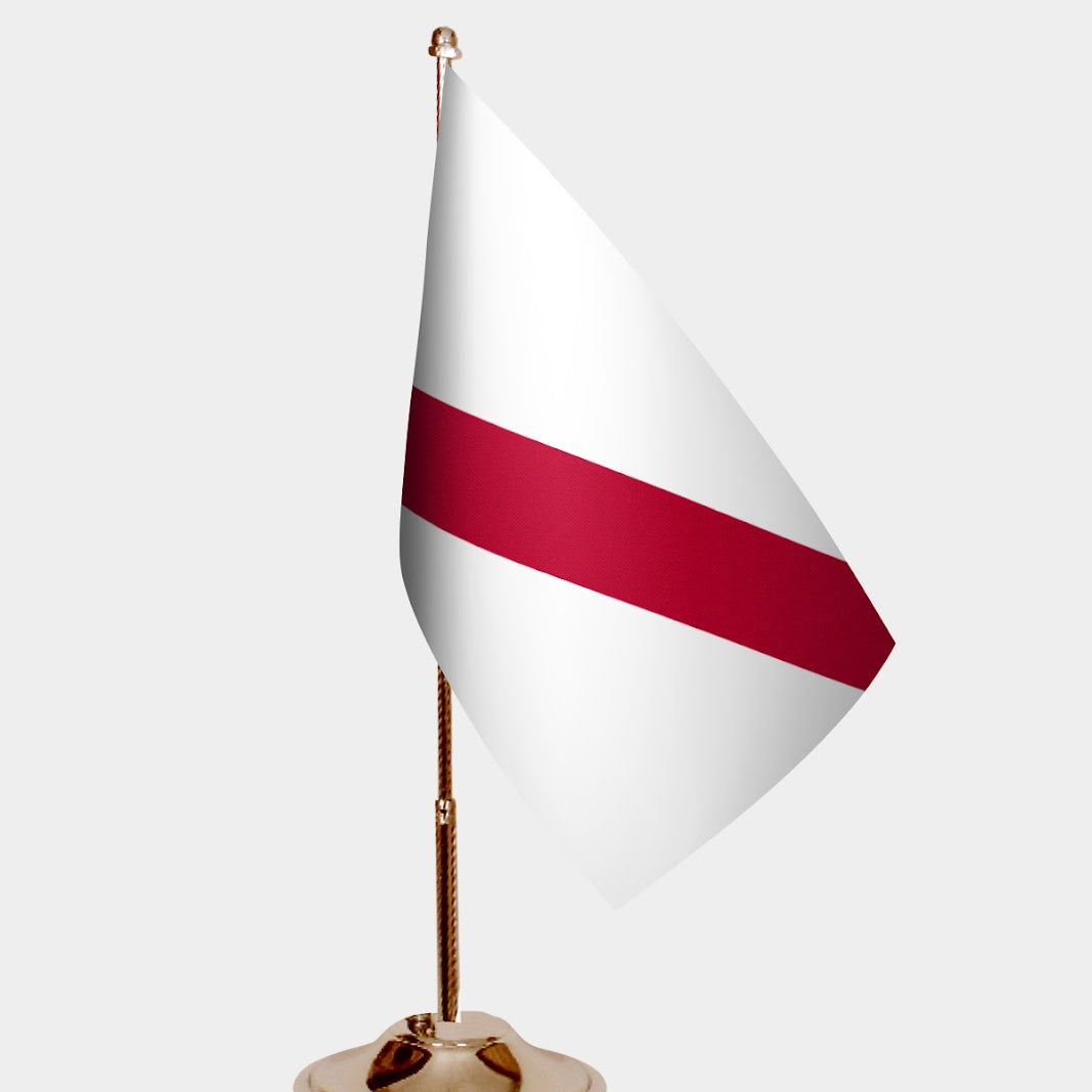 Namibia Gold Desk Flag - Premium Metal Stand