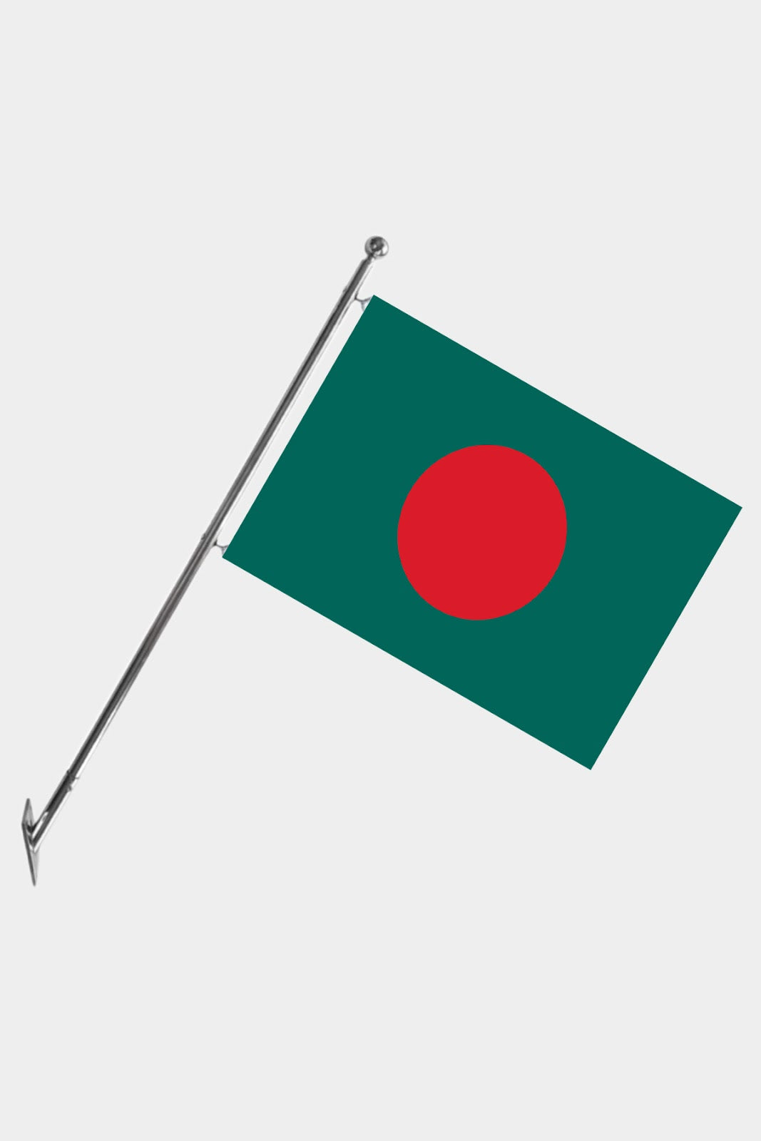 Bangladesh Wall-Mounted Telescopic Flagpole Set — Polyester