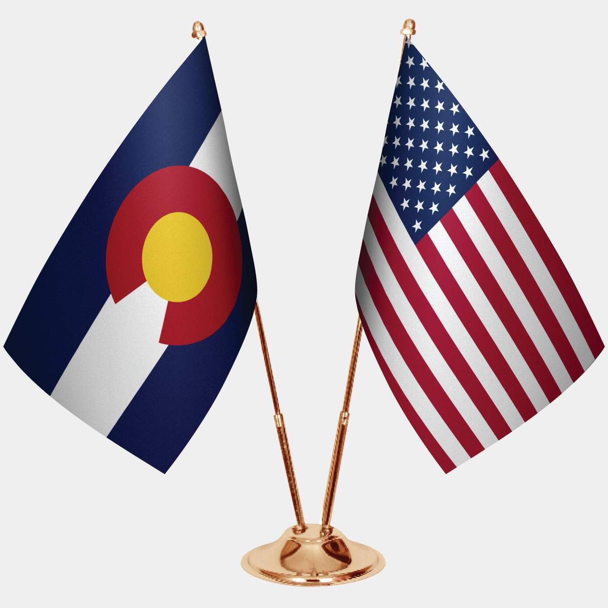 Colorado Gold Desk Flag