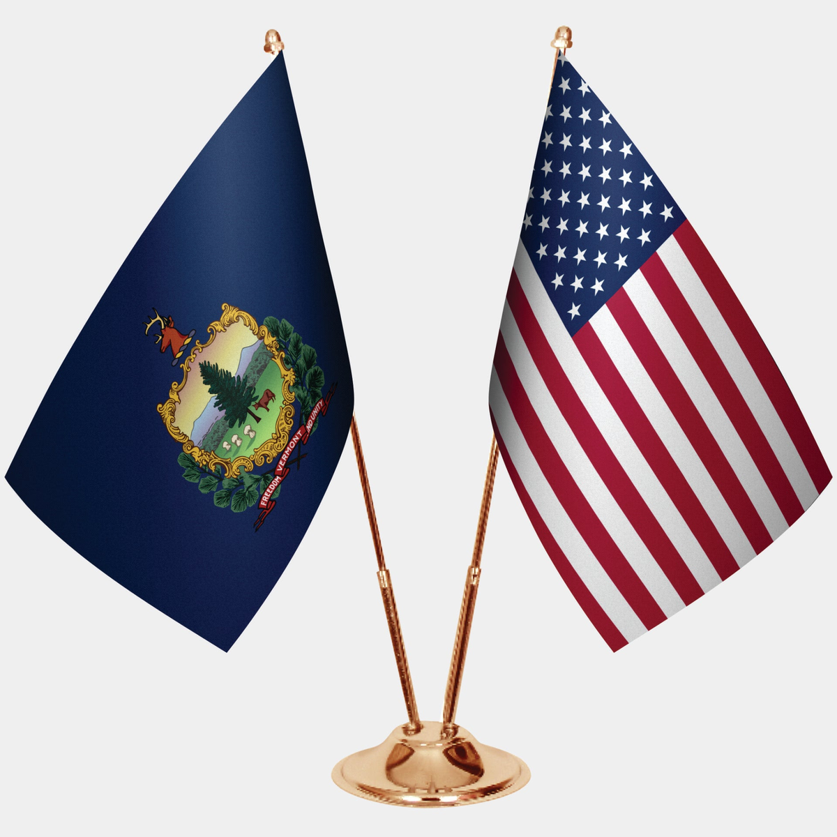 Vermont Gold Desk Flag