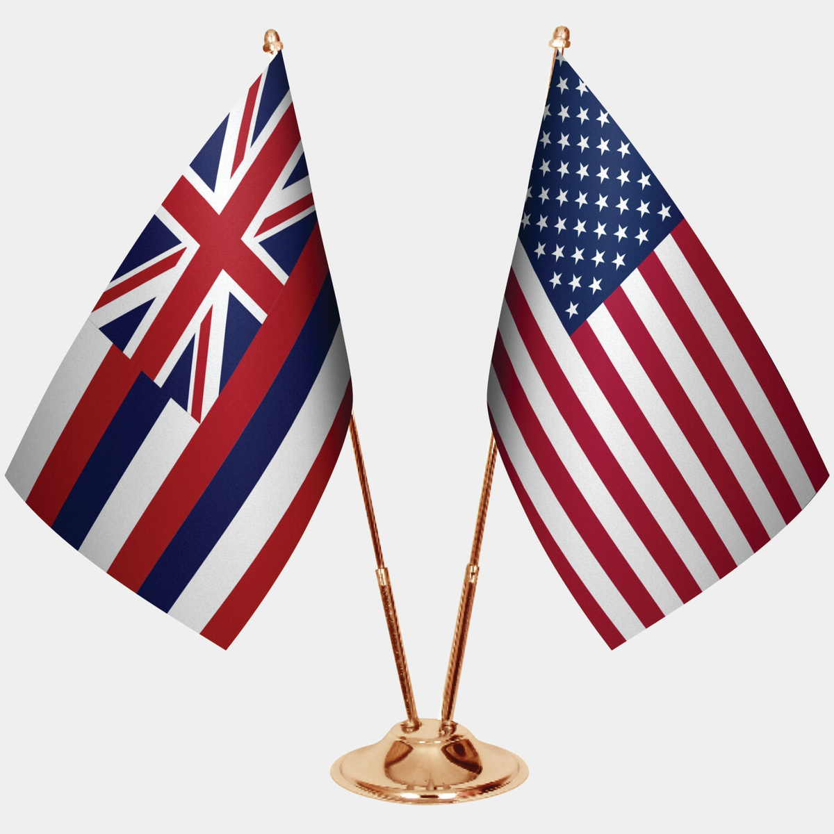 Hawaii ve ABD Masa Bayrağı Seti
