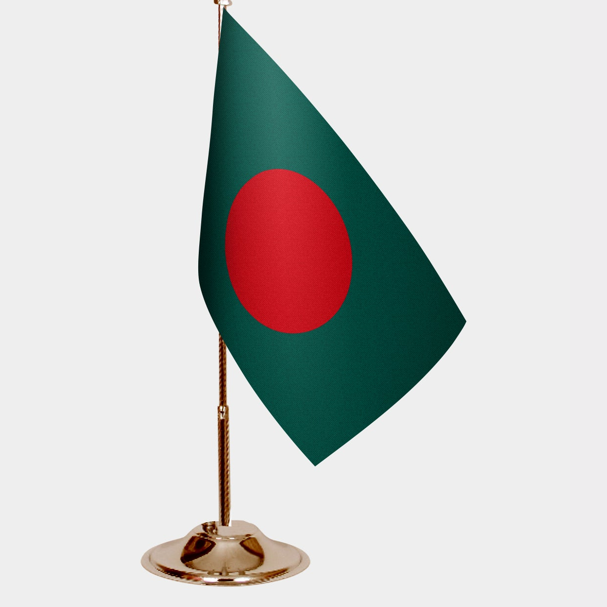 Bangladesh Gold Desk Flag - Premium Metal Stand