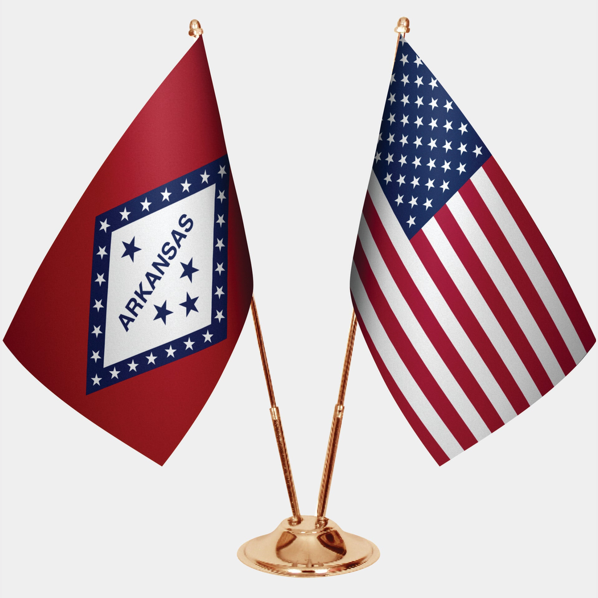 Arkansas Gold Desk Flag