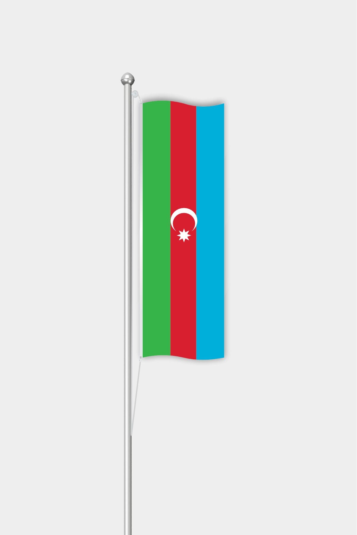 Outdoor Vertical Azerbaijan Flag — Polyester