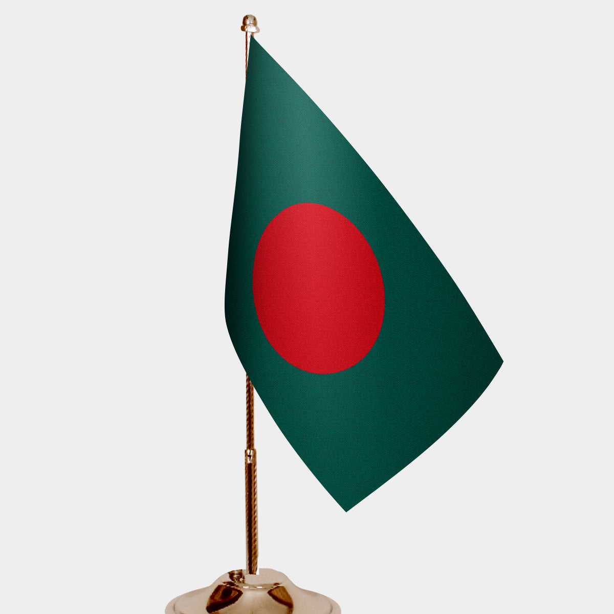 Bangladesh Gold Desk Flag - Premium Metal Stand