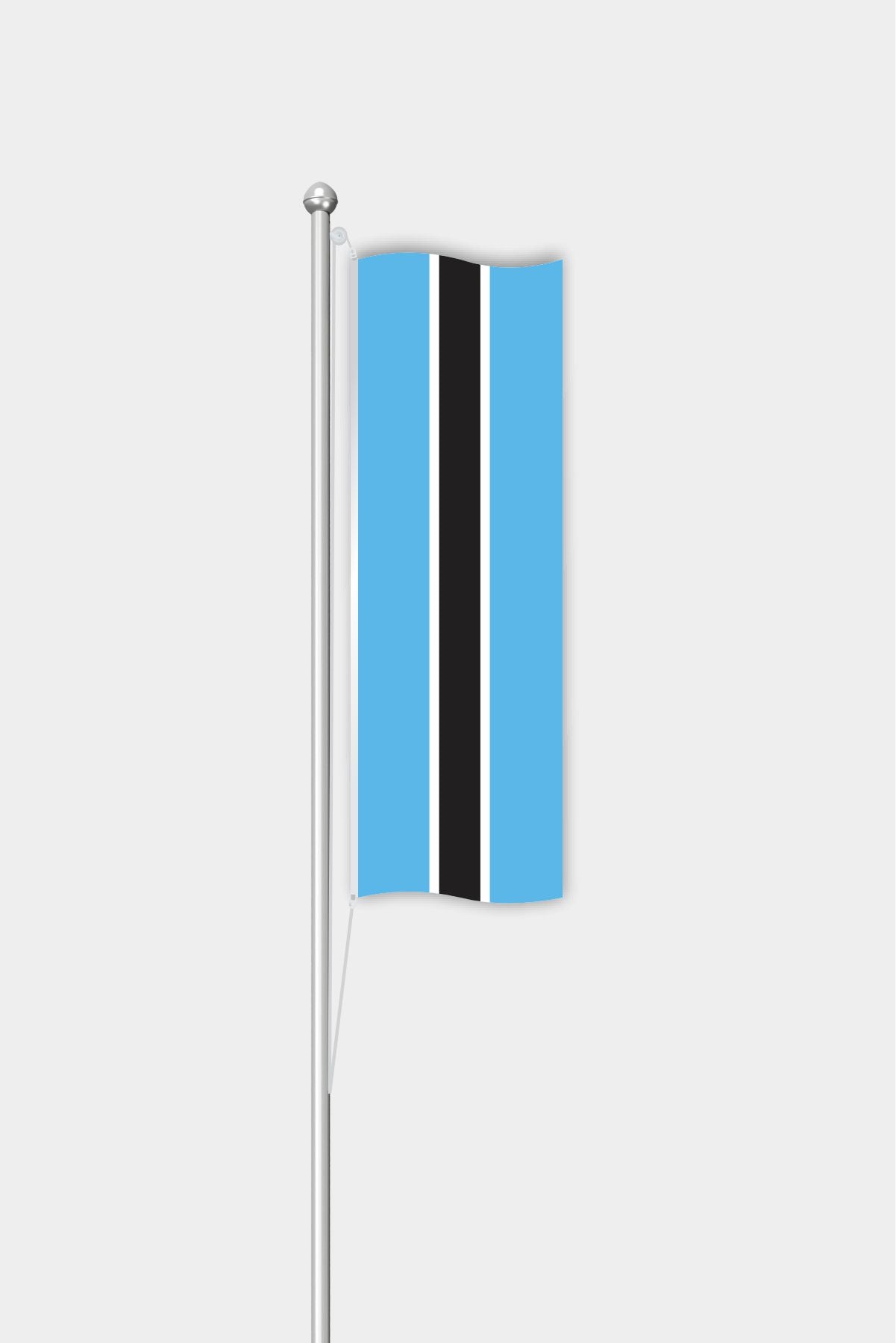 Outdoor Vertical Botswana Flag — Polyester
