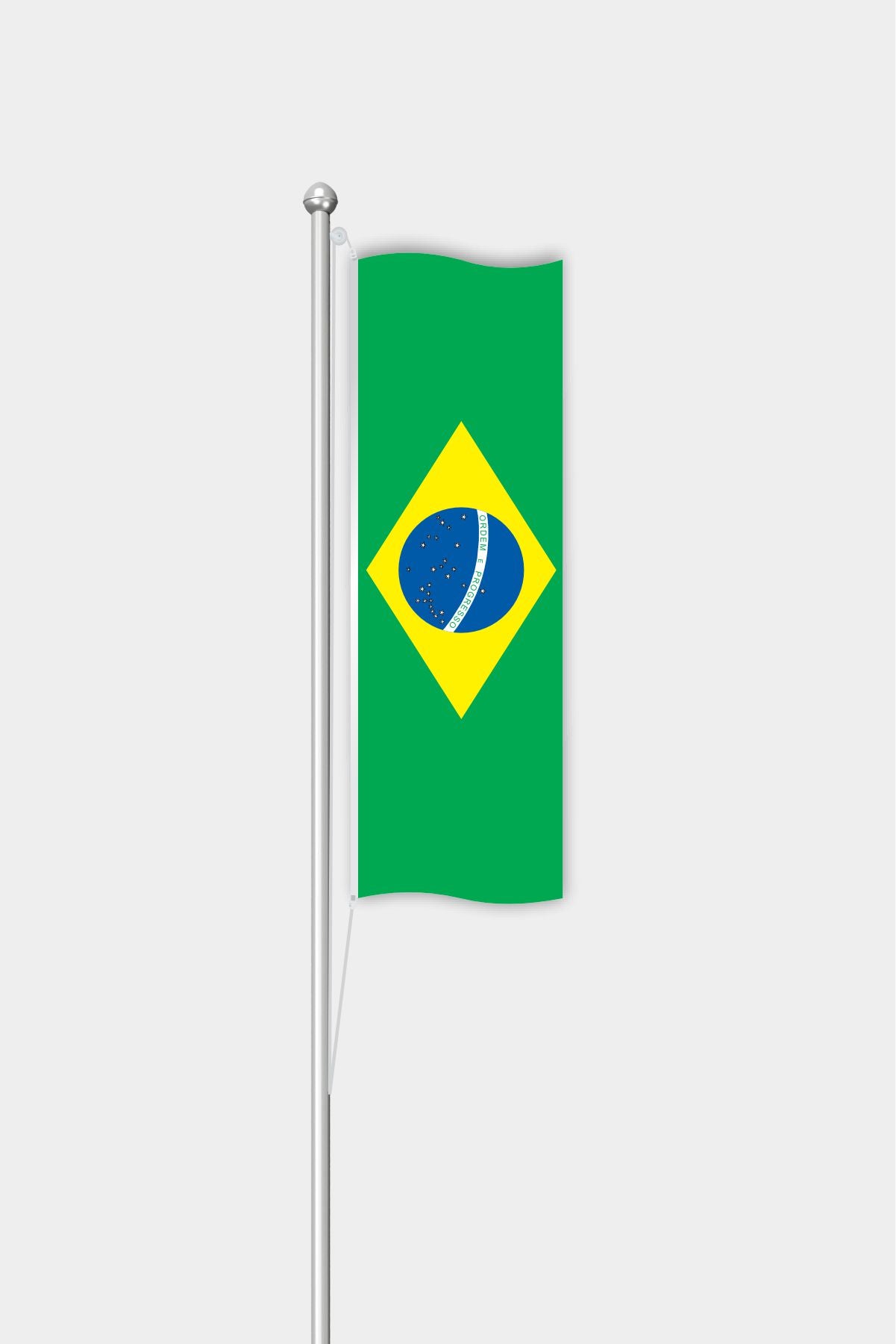 Outdoor Vertical Brazil Flag — Polyester