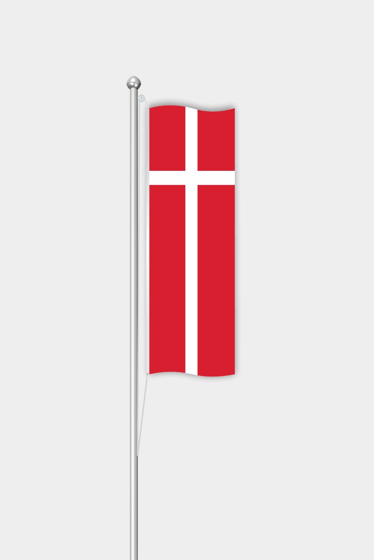 Outdoor Vertical Denmark Flag — Polyester