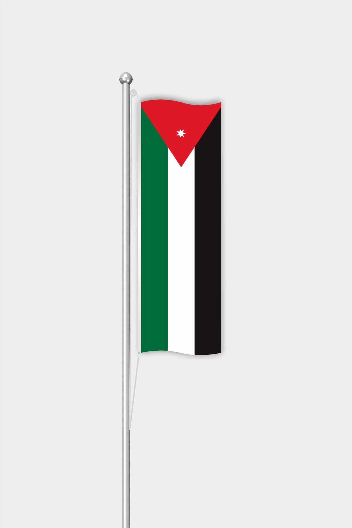 Outdoor Vertical Jordan Flag — Polyester