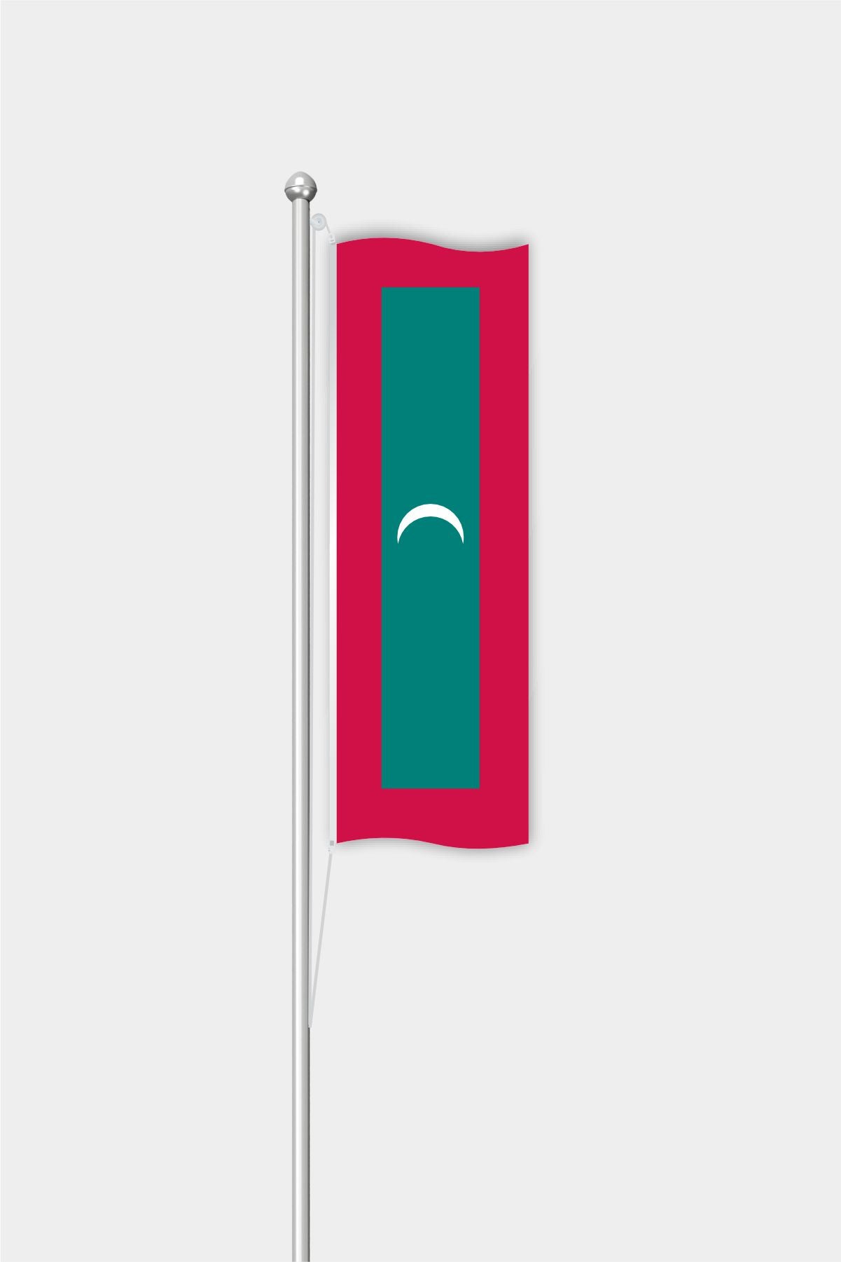 Outdoor Vertical Maldives Flag — Polyester