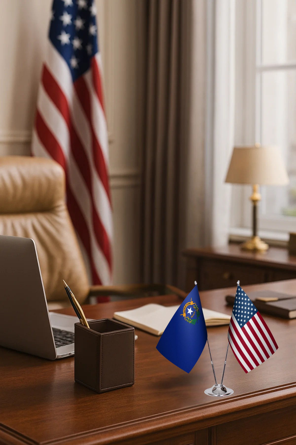 Nevada Gold Desk Flag