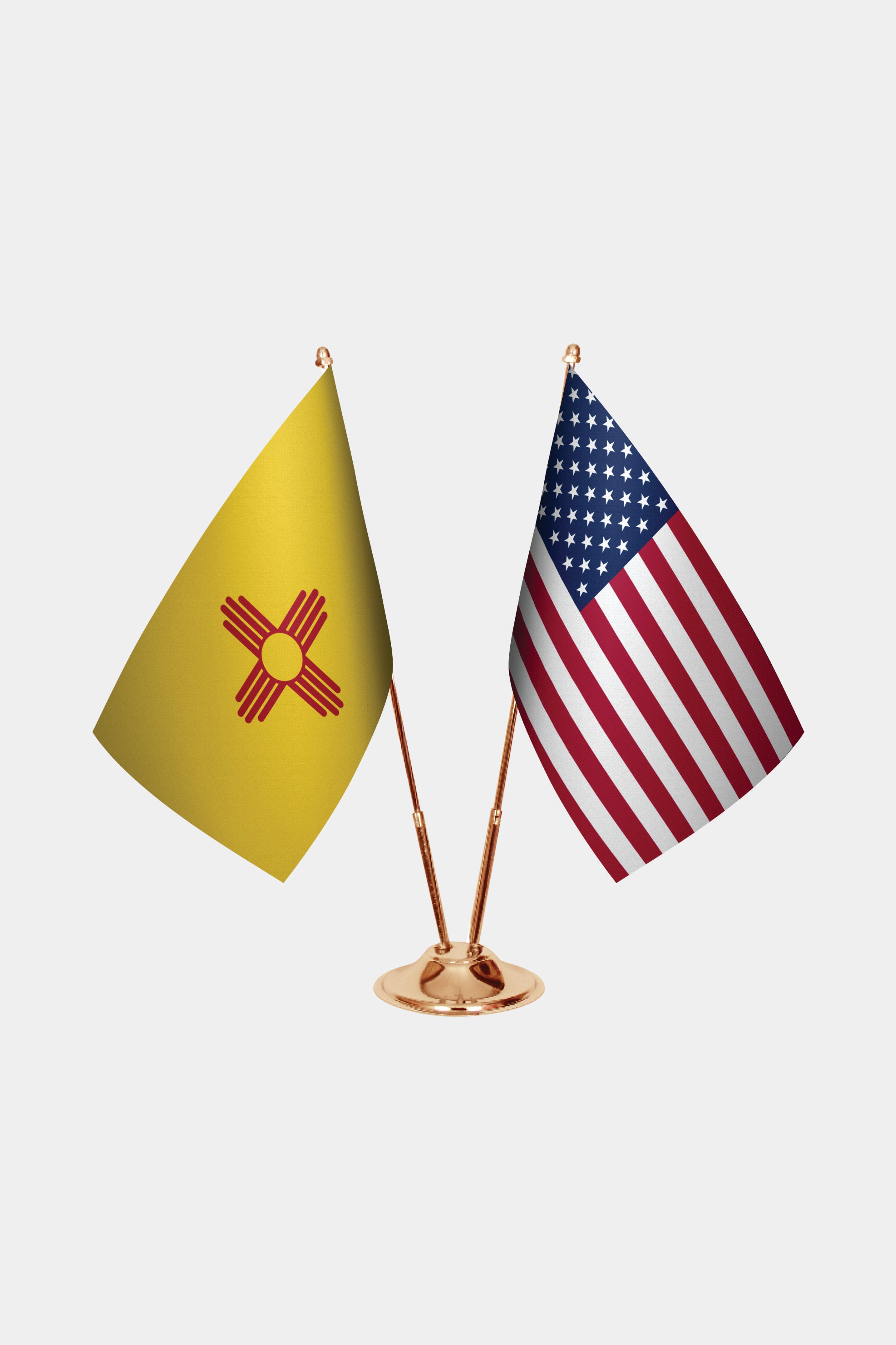 New Mexico Gold Desk Flag