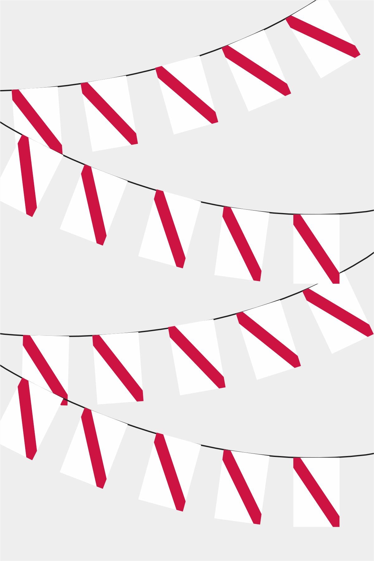 Namibia Rectangular Flag Bunting - 50 Meters Premium String Flags for Party Decoration | Professional Quality Raschel Fabric