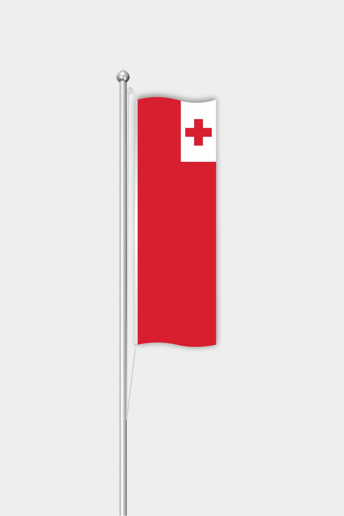Outdoor Vertical Tonga Flag — Polyester