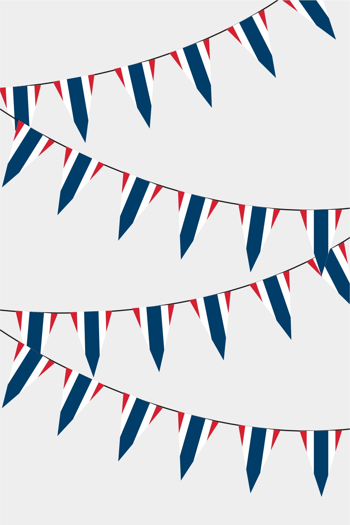 Thailand Triangular Flag Bunting - 50 Meters Premium Pennant Flags for Party Decoration | Professional Quality Raschel Fabric