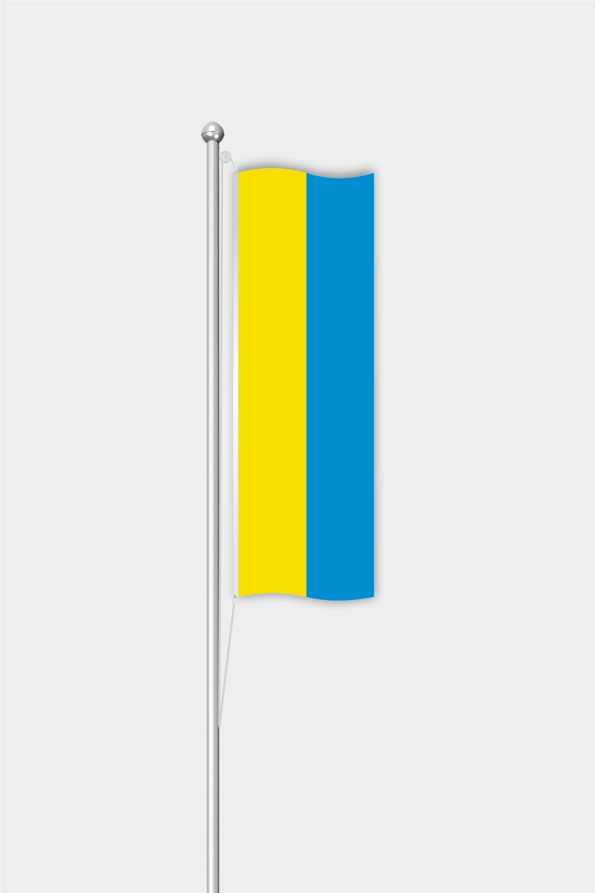 Outdoor Vertical Ukraine Flag — Polyester