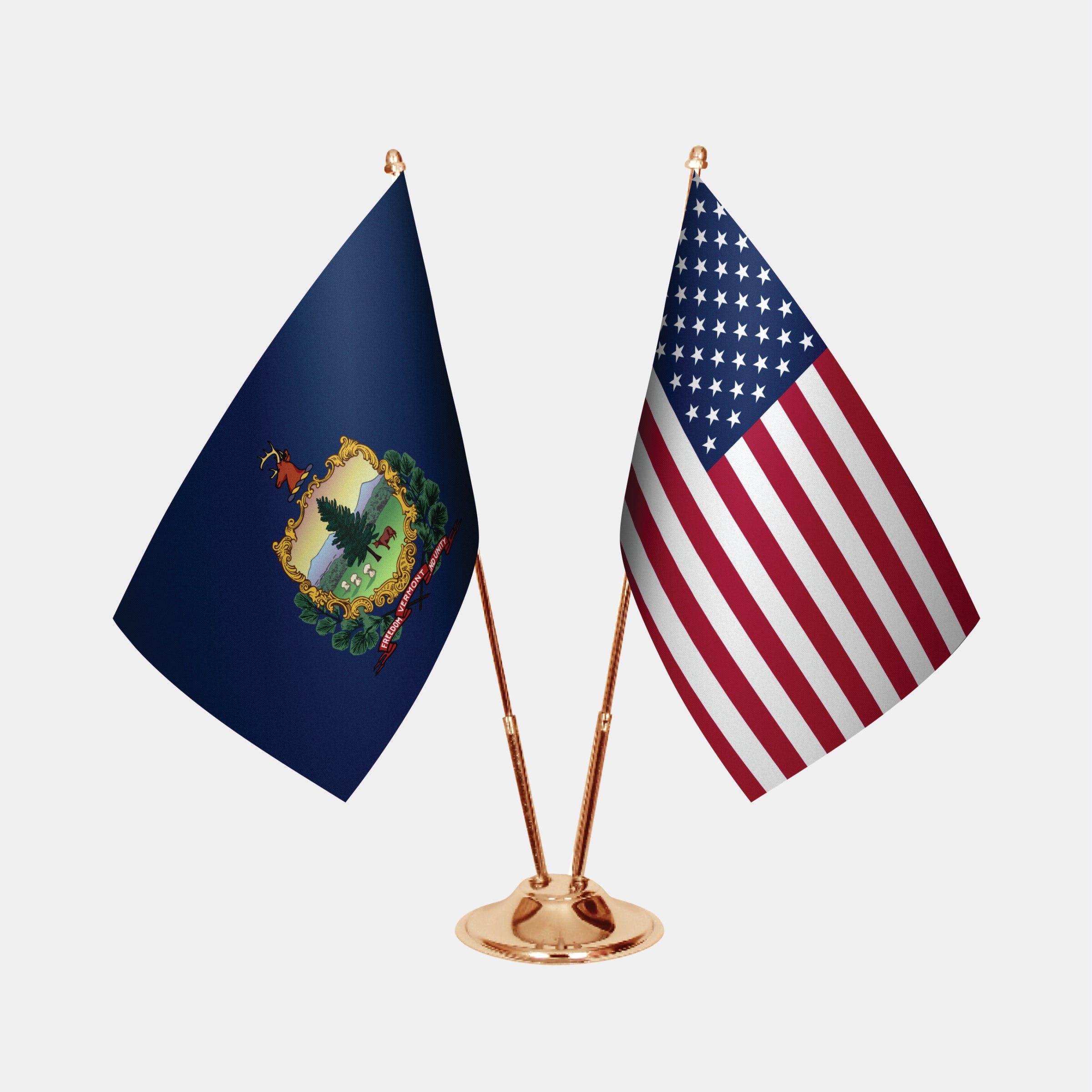 Vermont Gold Desk Flag