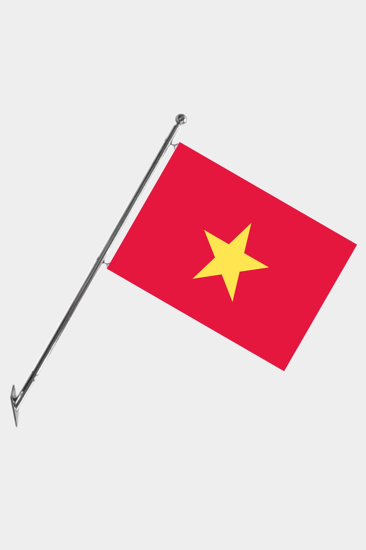 Vietnam Wall-Mounted Telescopic Flagpole Set — Polyester