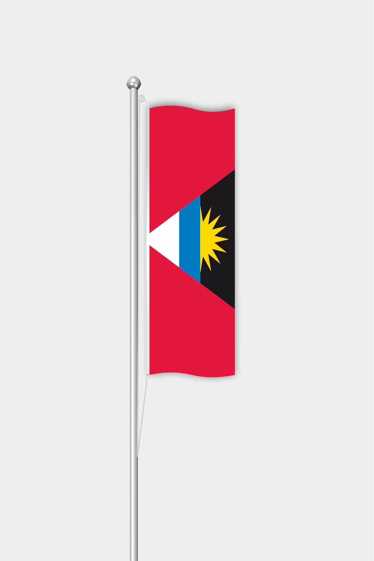 Outdoor Vertical Antigua and Barbuda Flag — Polyester