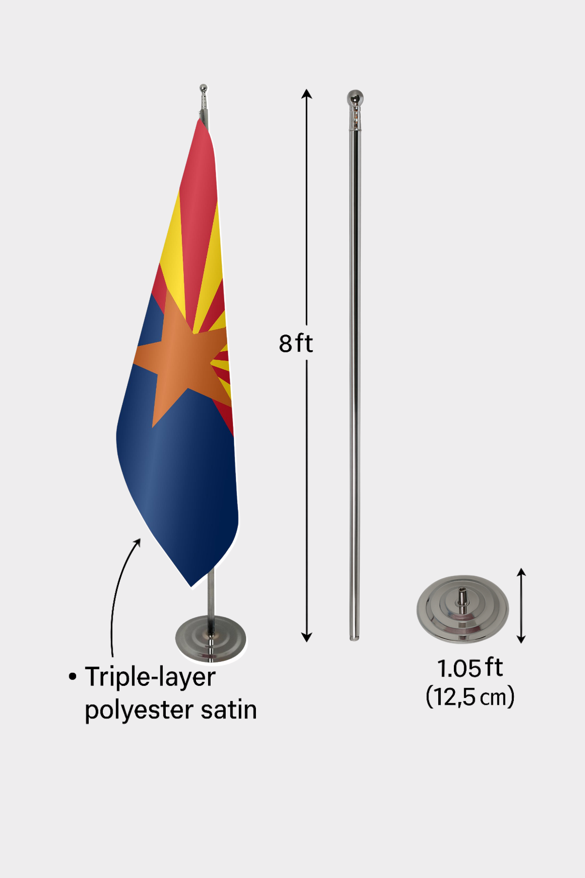 Arizona Indoor Flag — Fringe Detail