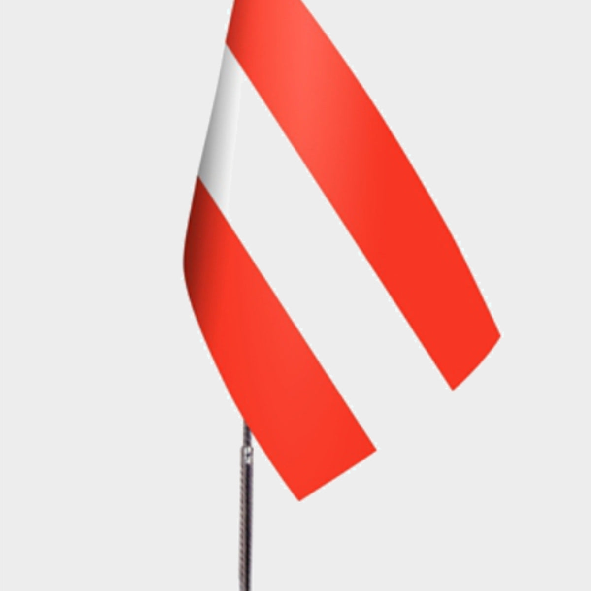 Austria Desk Flag - Premium Double-Layer Satin with Chrome L-Shaped Stand | Professional Quality Country Desk Flag for Government Offices and Institutions