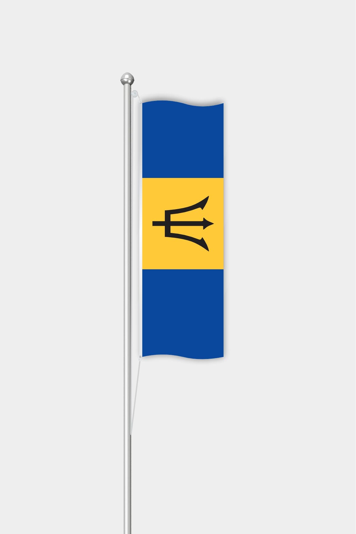 Outdoor Vertical Barbados Flag — Polyester