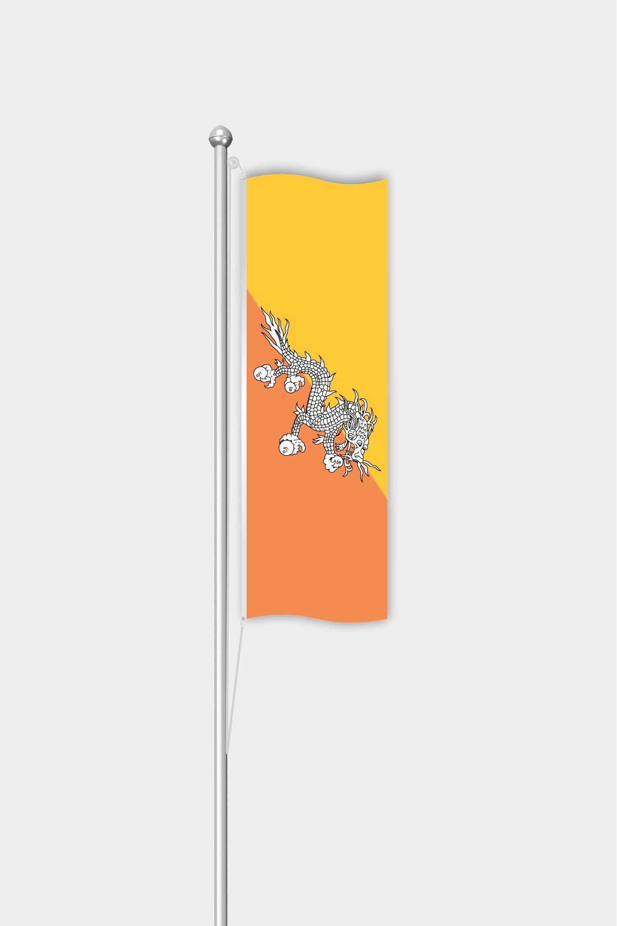 Outdoor Vertical Bhutan Flag — Polyester