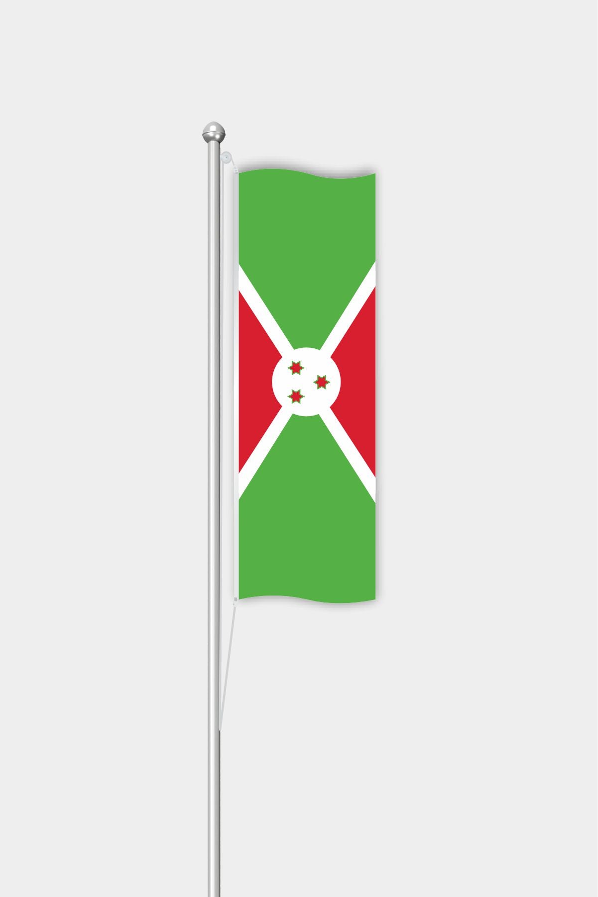 Outdoor Vertical Burundi Flag — Polyester