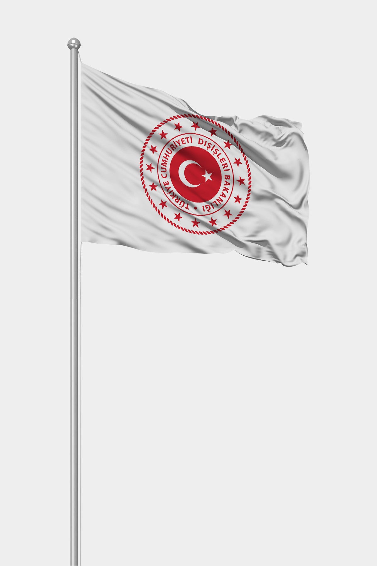 Dışişleri Bakanlığı Gönder Bayrağı — 90 gr raşel kumaş, dış mekan dayanıklı