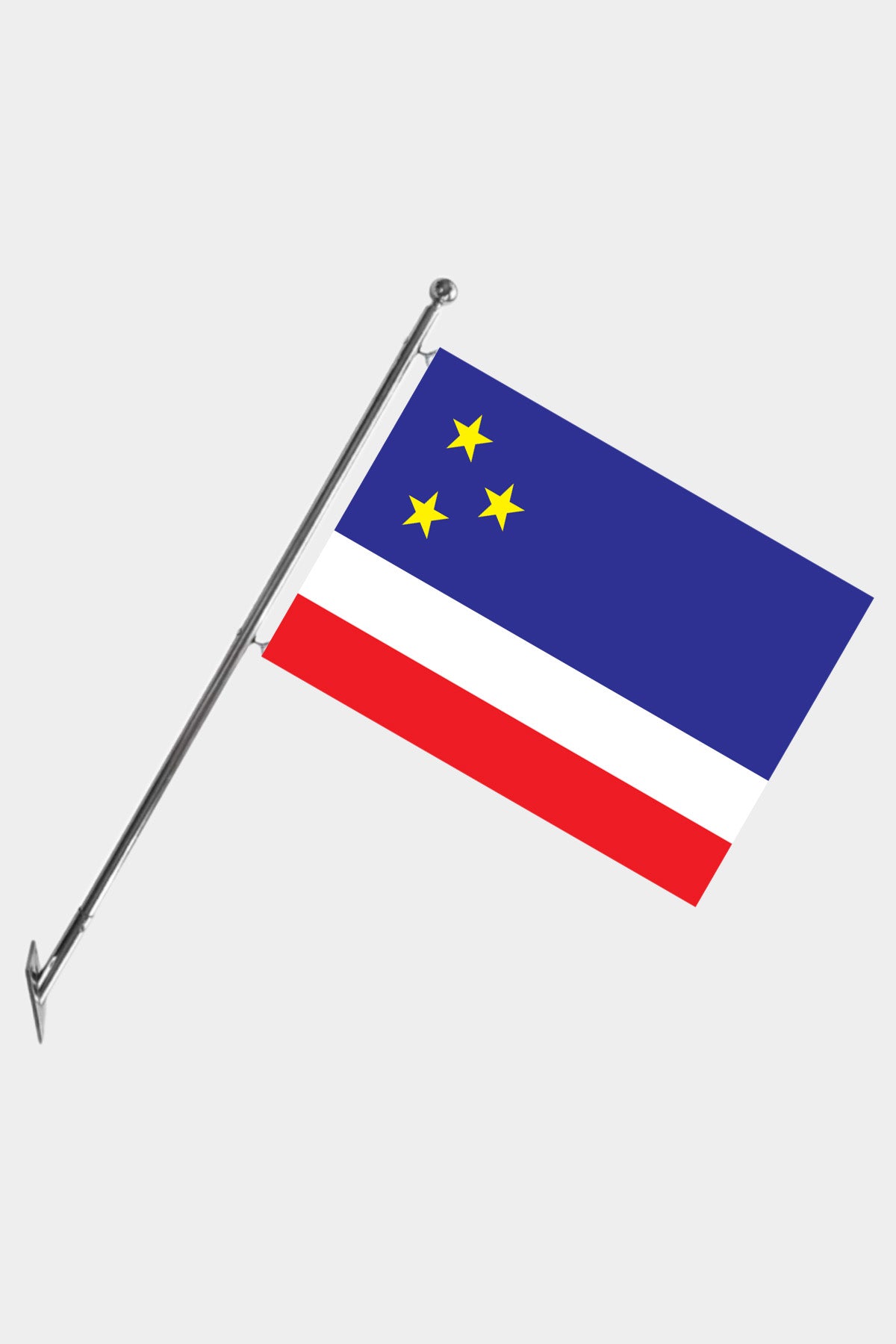 Gagauzia Wall-Mounted Telescopic Flagpole Set — Polyester