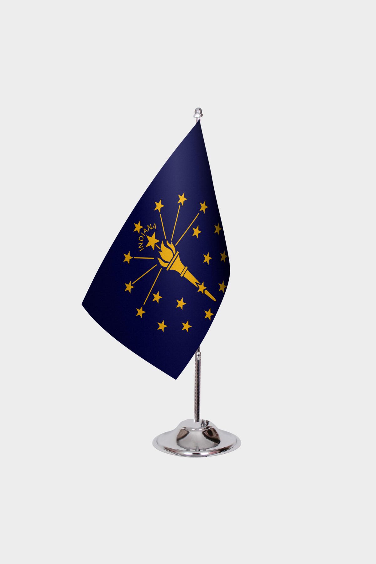 Indiana State Desk Flags — Double Satin