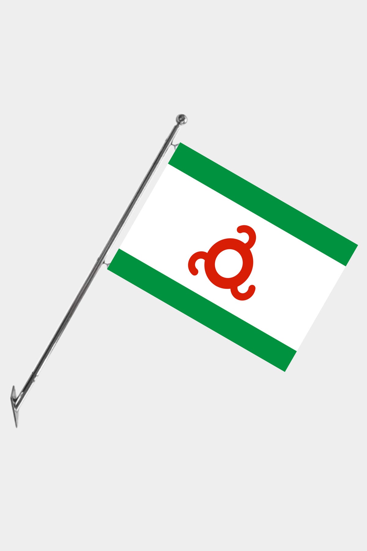 Ingushetia Wall-Mounted Telescopic Flagpole Set — Polyester