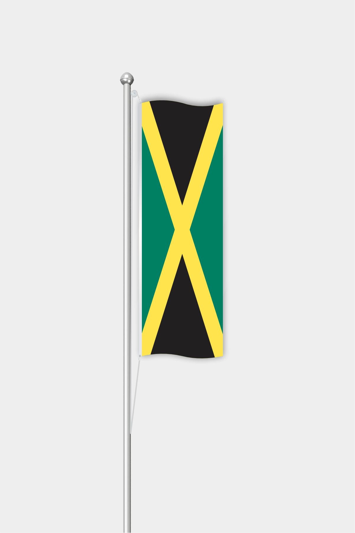 Outdoor Vertical Jamaica Flag — Polyester