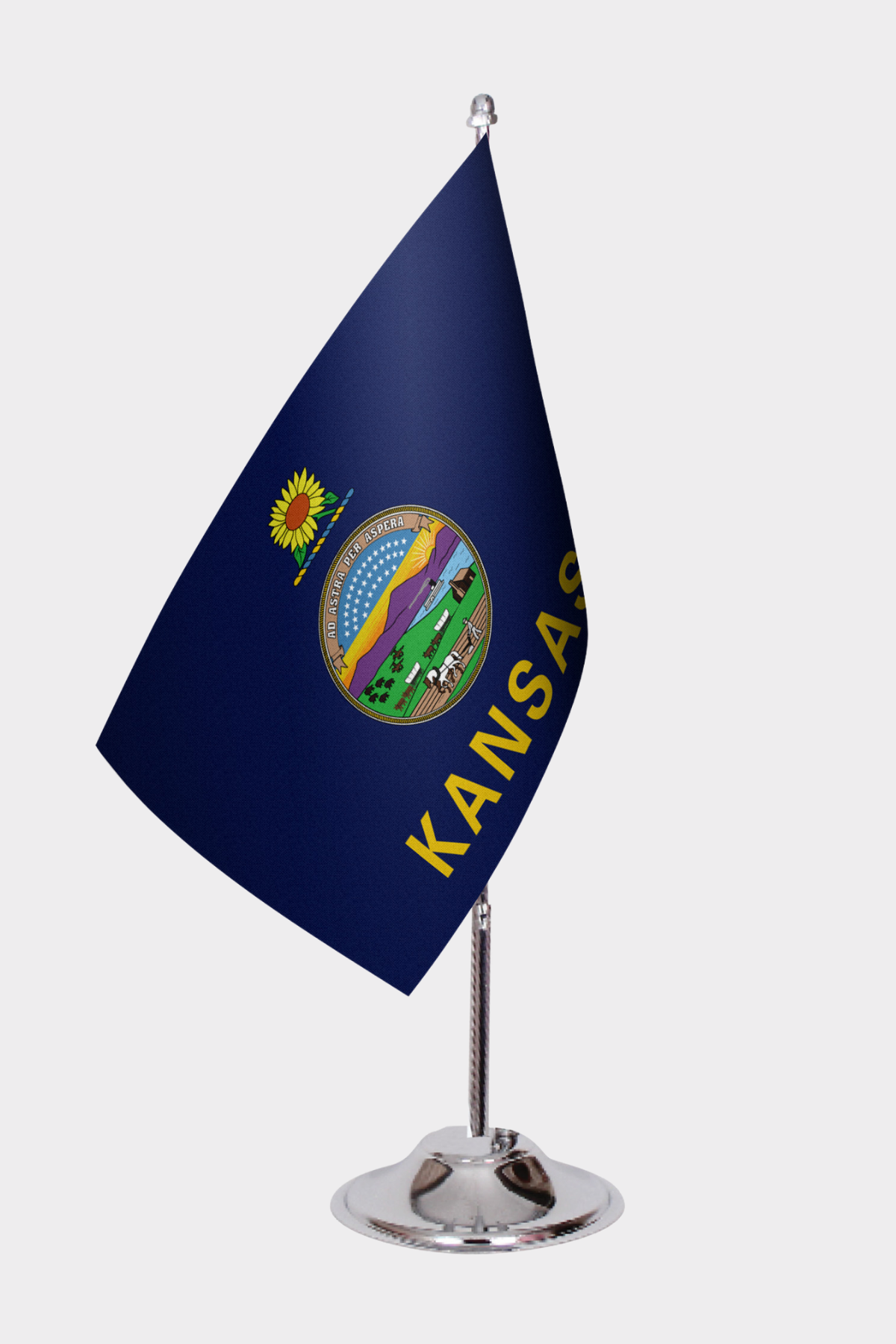 Kansas State Desk Flags — Full View