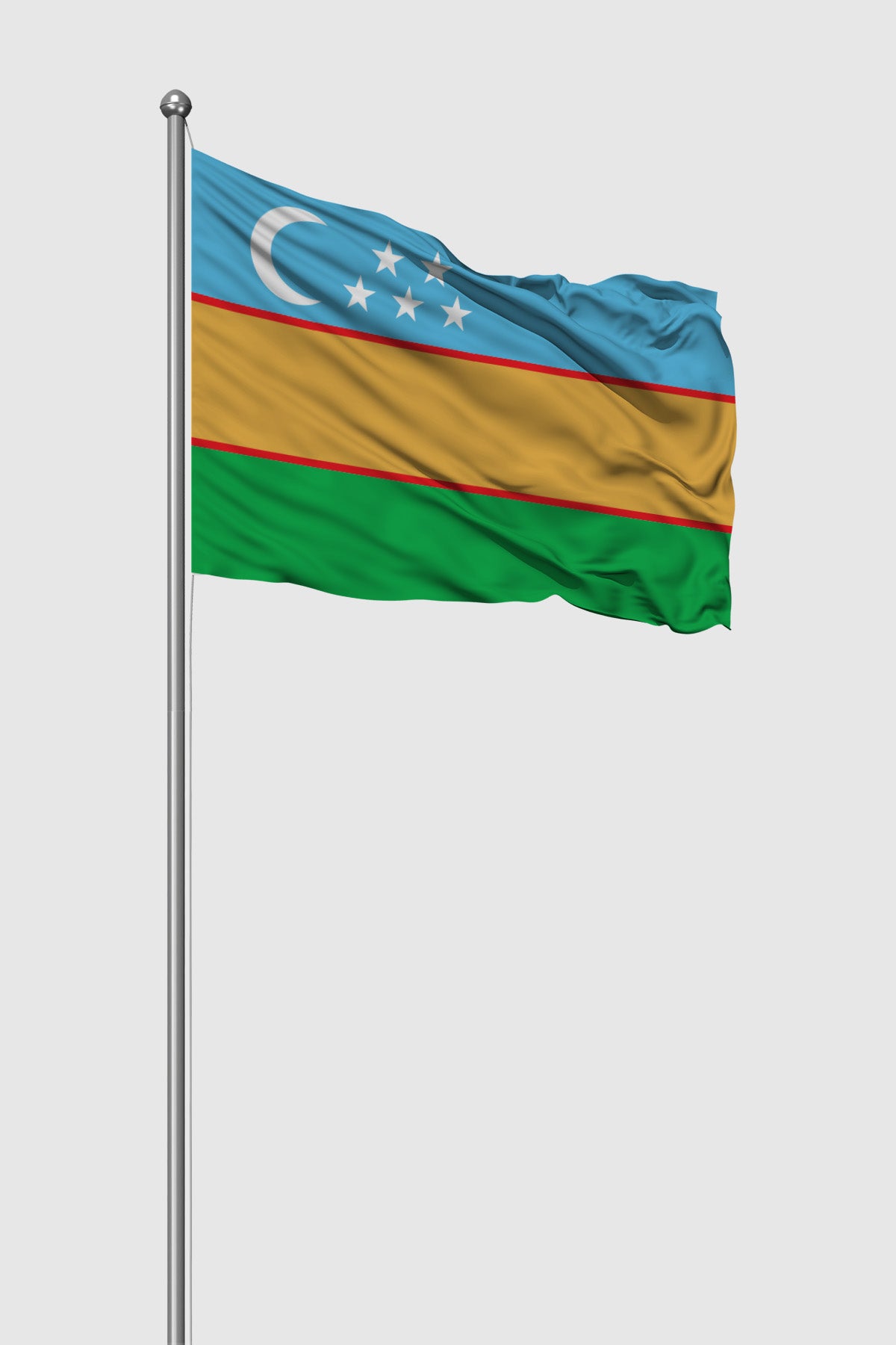 Karakalpakstan Outdoor Flag — Raschel Knit