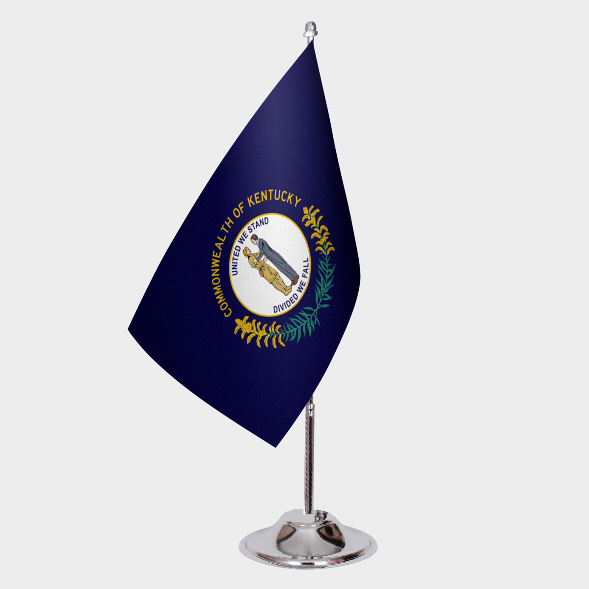 Kentucky State Desk Flags — Double Satin