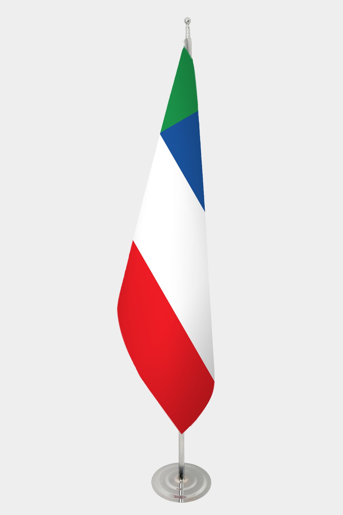 Khakassia Official Indoor Flag — Double Satin, Chrome Pole