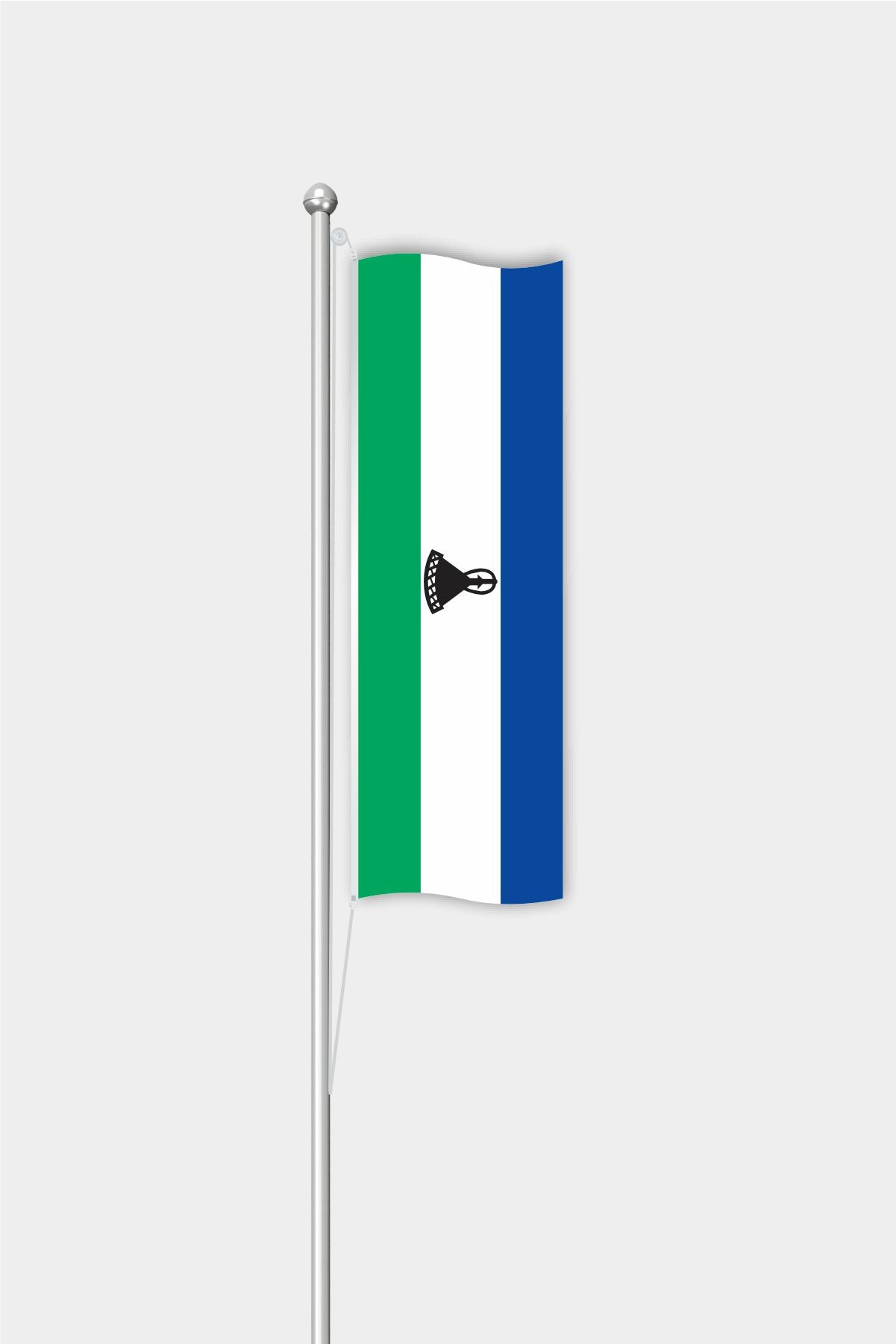 Outdoor Vertical Lesotho Flag — Polyester