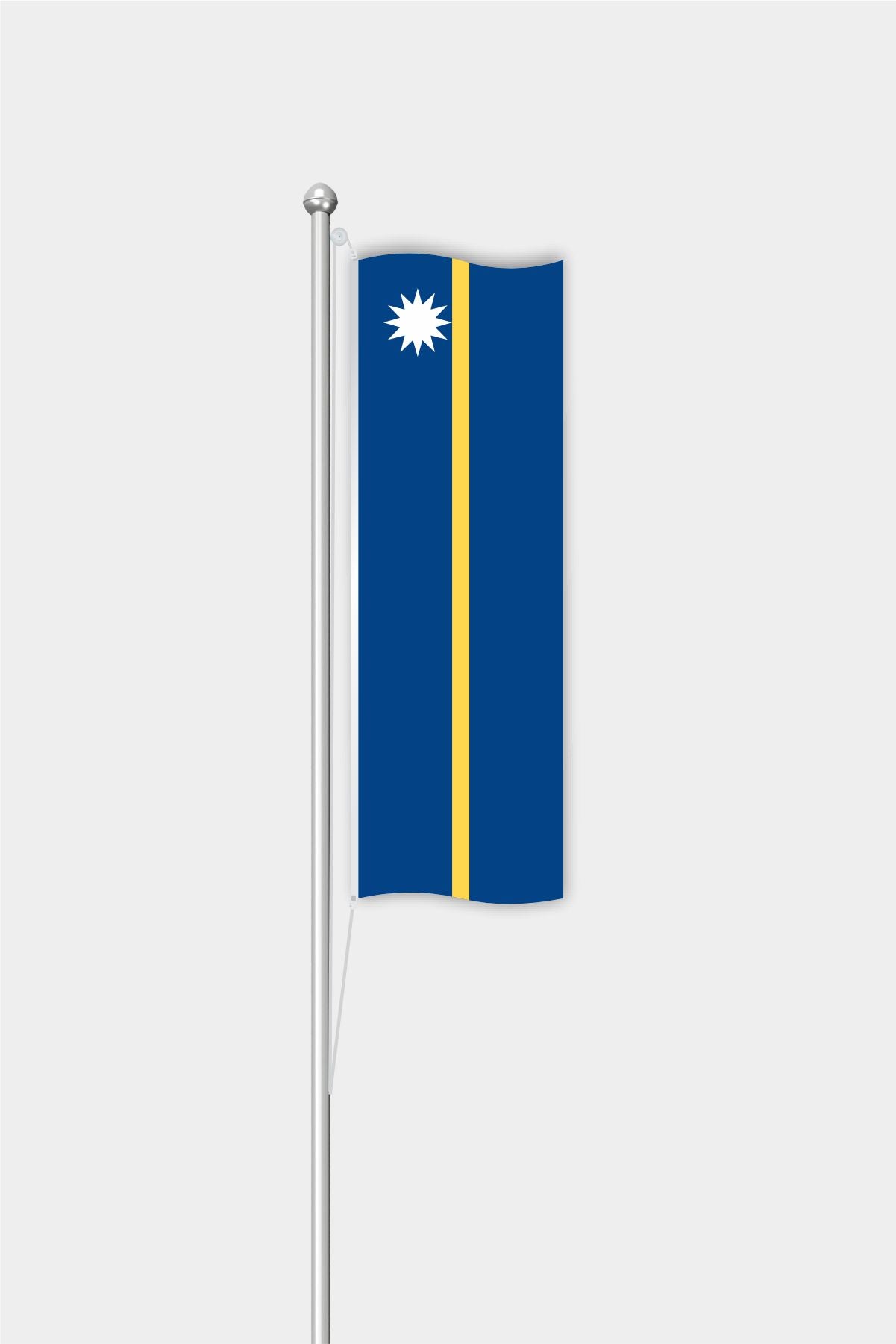 Outdoor Vertical Nauru Flag — Polyester