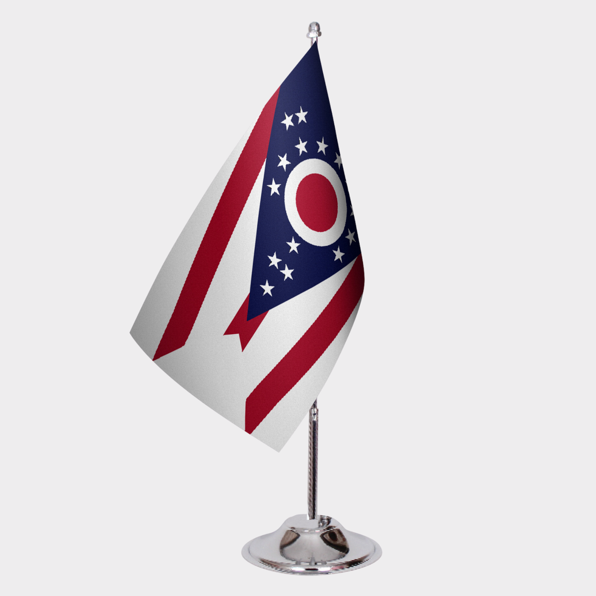 Ohio State Desk Flags — Double Satin