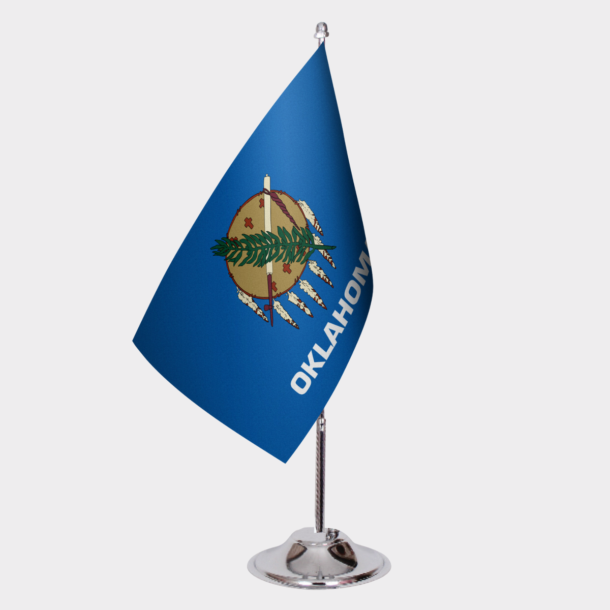 Oklahoma State Desk Flags — Double Satin