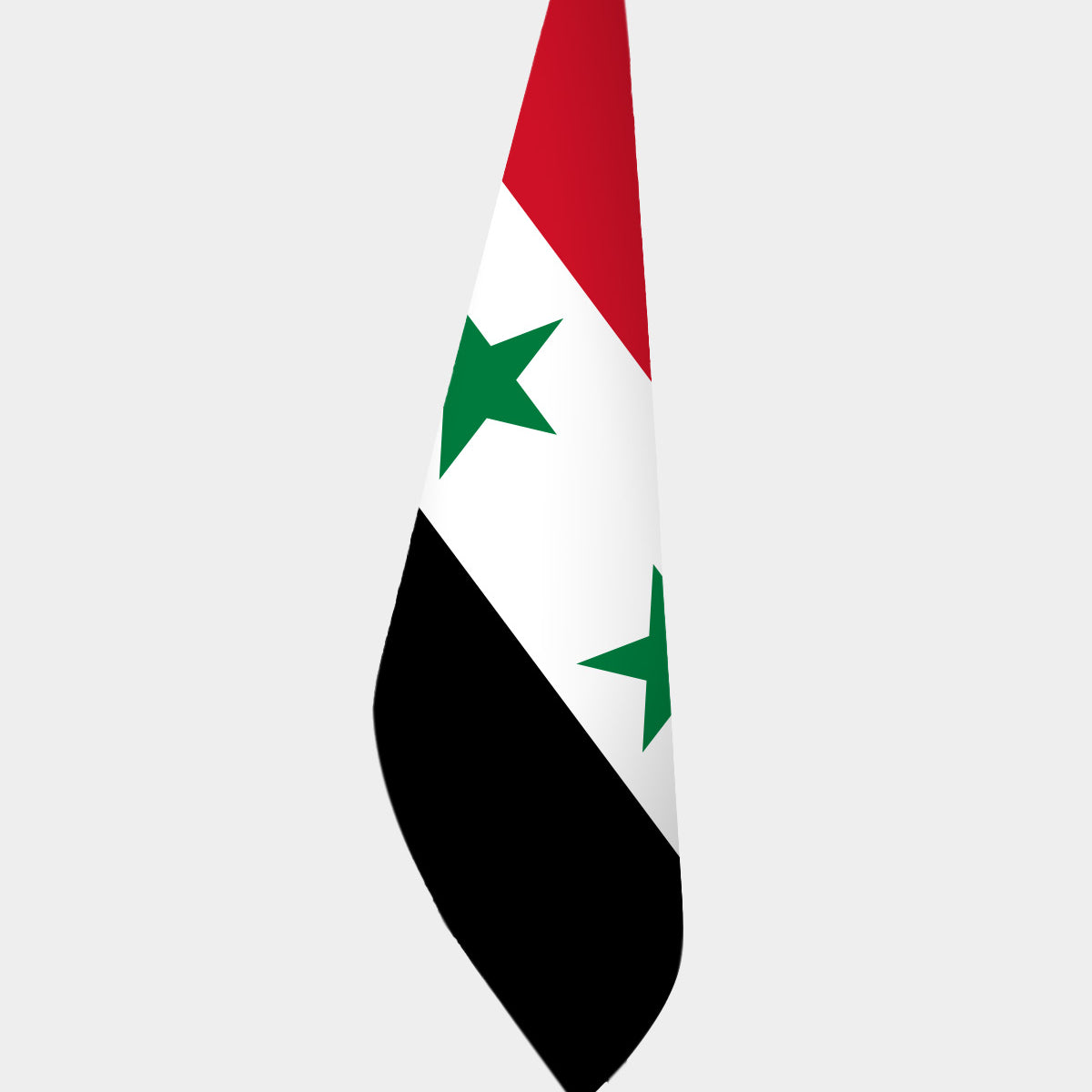Old Syria Official Indoor Flag — Double Satin, Chrome Pole