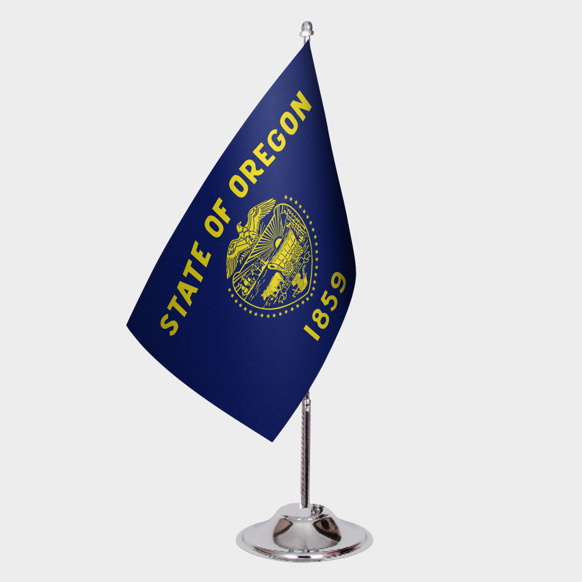 Oregon State Desk Flags — Double Satin