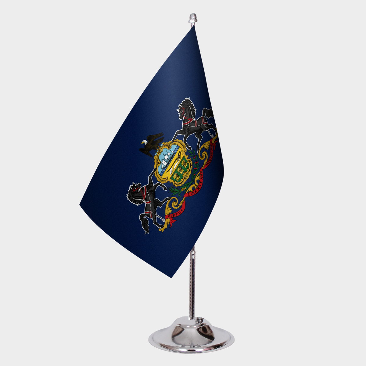 Pennsylvania State Desk Flags — Double Satin