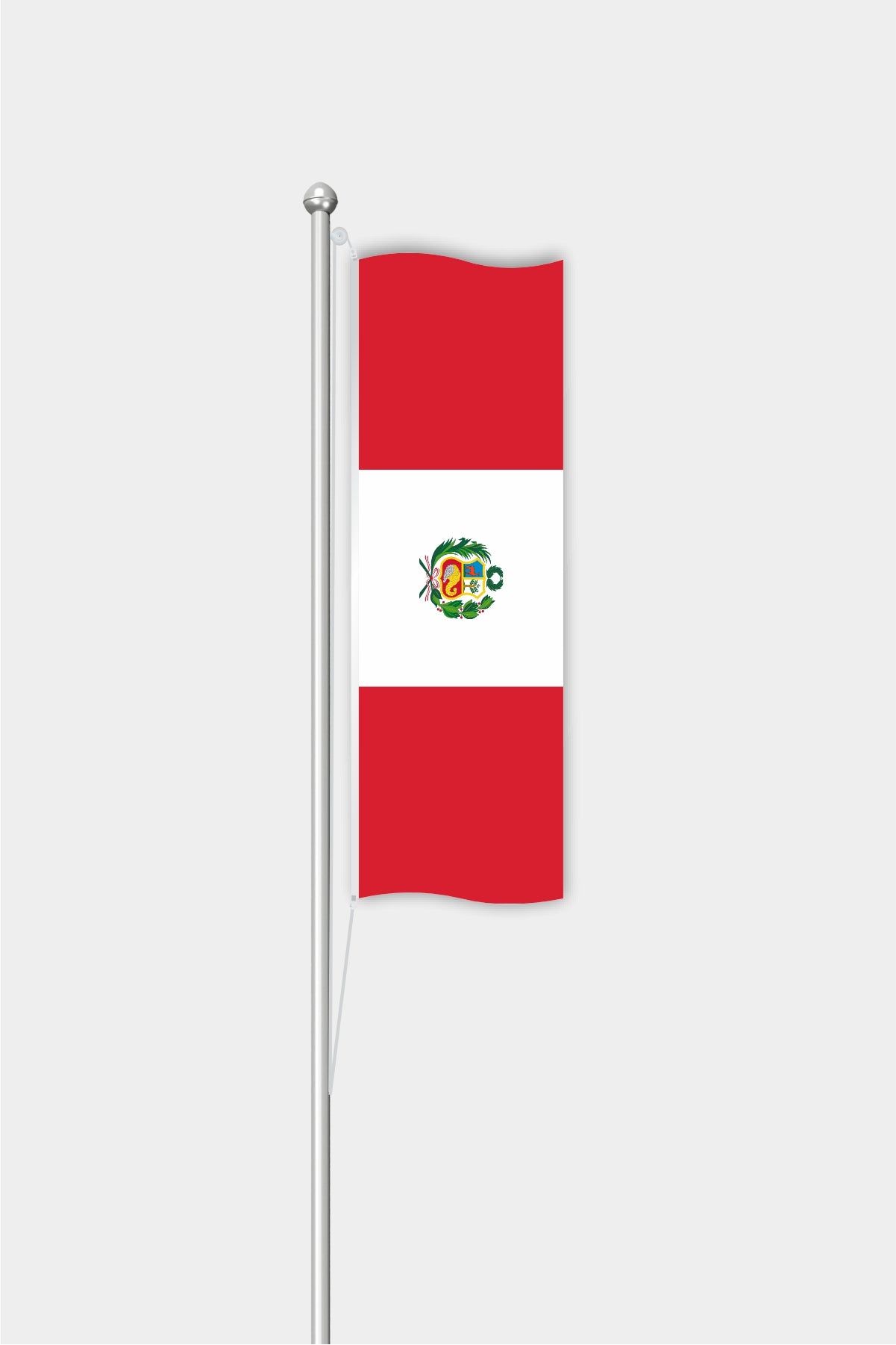 Outdoor Vertical Peru Flag — Polyester