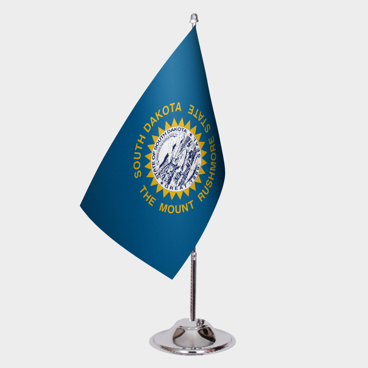 South Dakota State Desk Flags — Double Satin