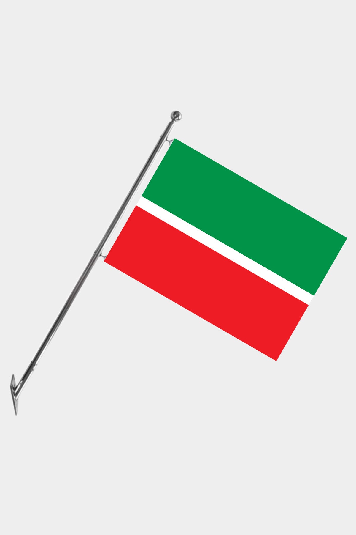 Tatarstan Wall-Mounted Telescopic Flagpole Set — Polyester