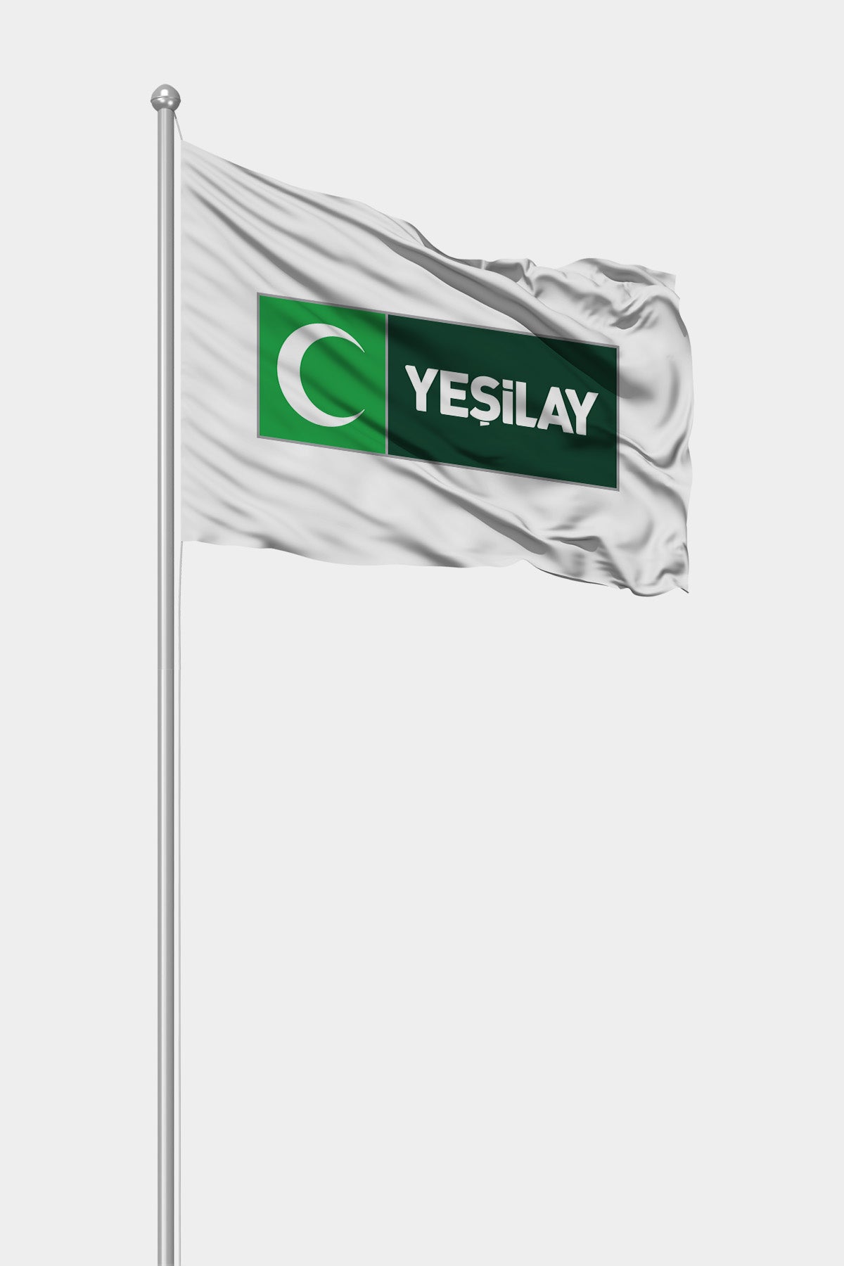 Yeşilay Gönder Bayrağı — 90 gr raşel kumaş, dış mekan dayanıklı